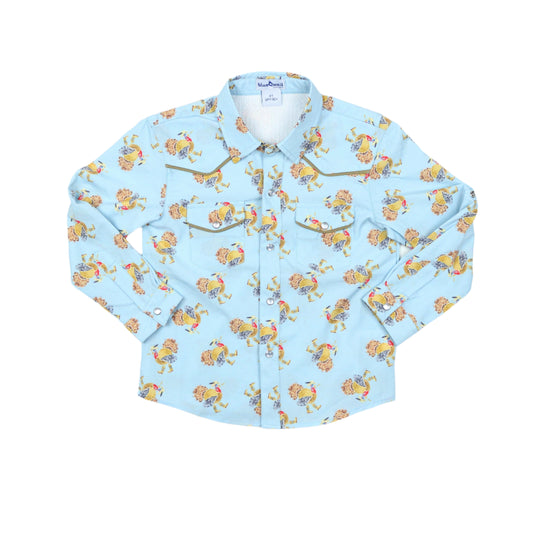 Turkeys Pearl Snap Long Sleeve Shirt