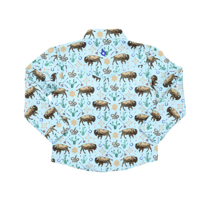 Western Buffalo Pearl Snap Long Sleeve Shirt