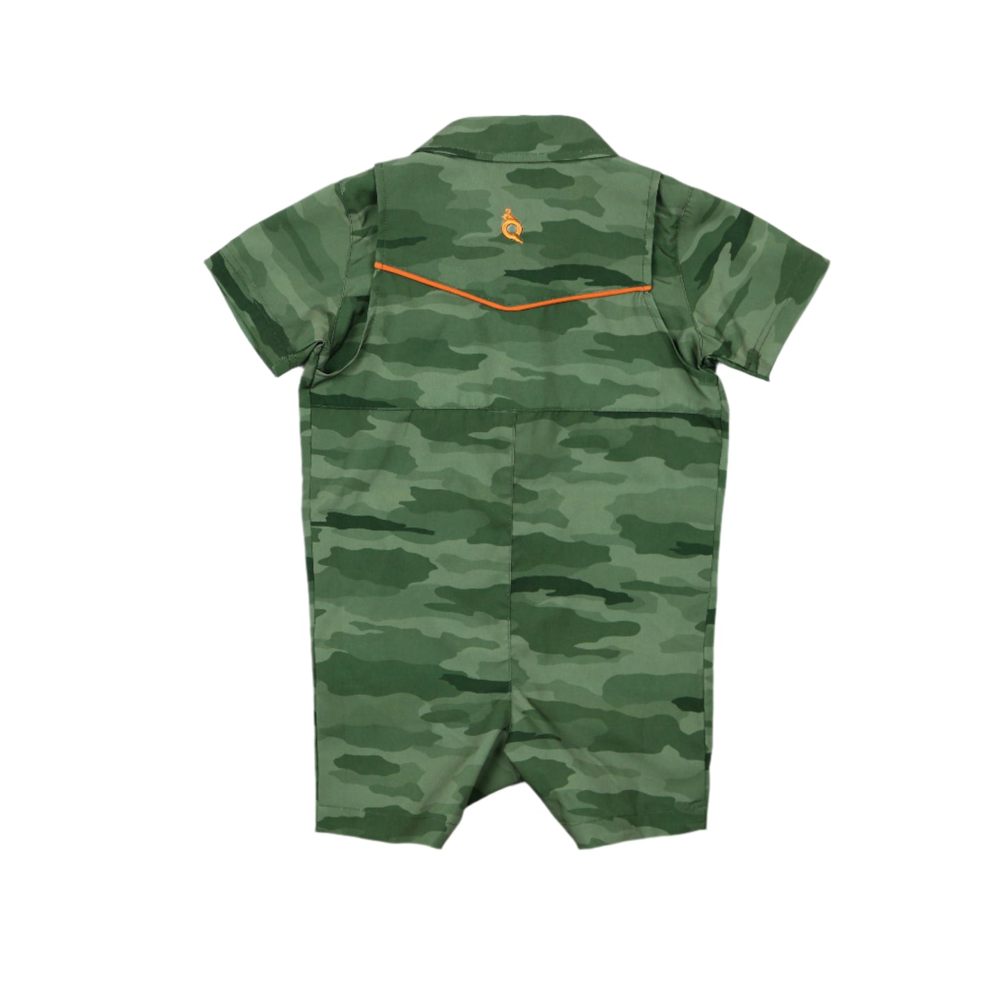 Classic Camo Green Pearl Snap Romper