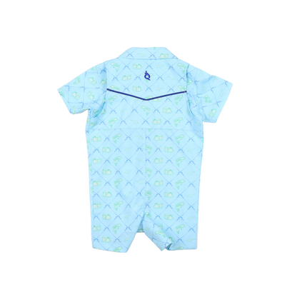 Fisherman Pearl Snap Romper