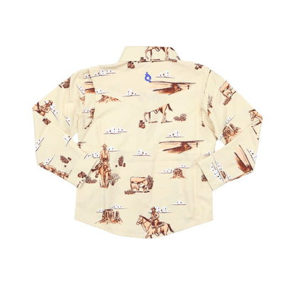 Cattle Drive Pearl Snap Long Sleeve Shirt