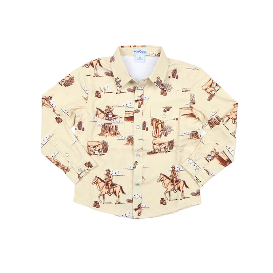 Cattle Drive Pearl Snap Long Sleeve Shirt