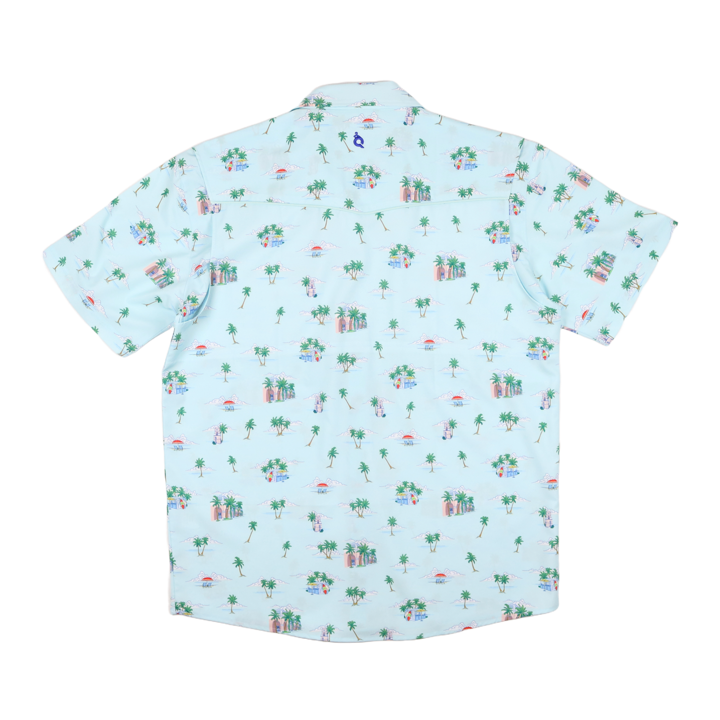 Men's - Coastal Getaway Pearl Snap Short Sleeve Shirt