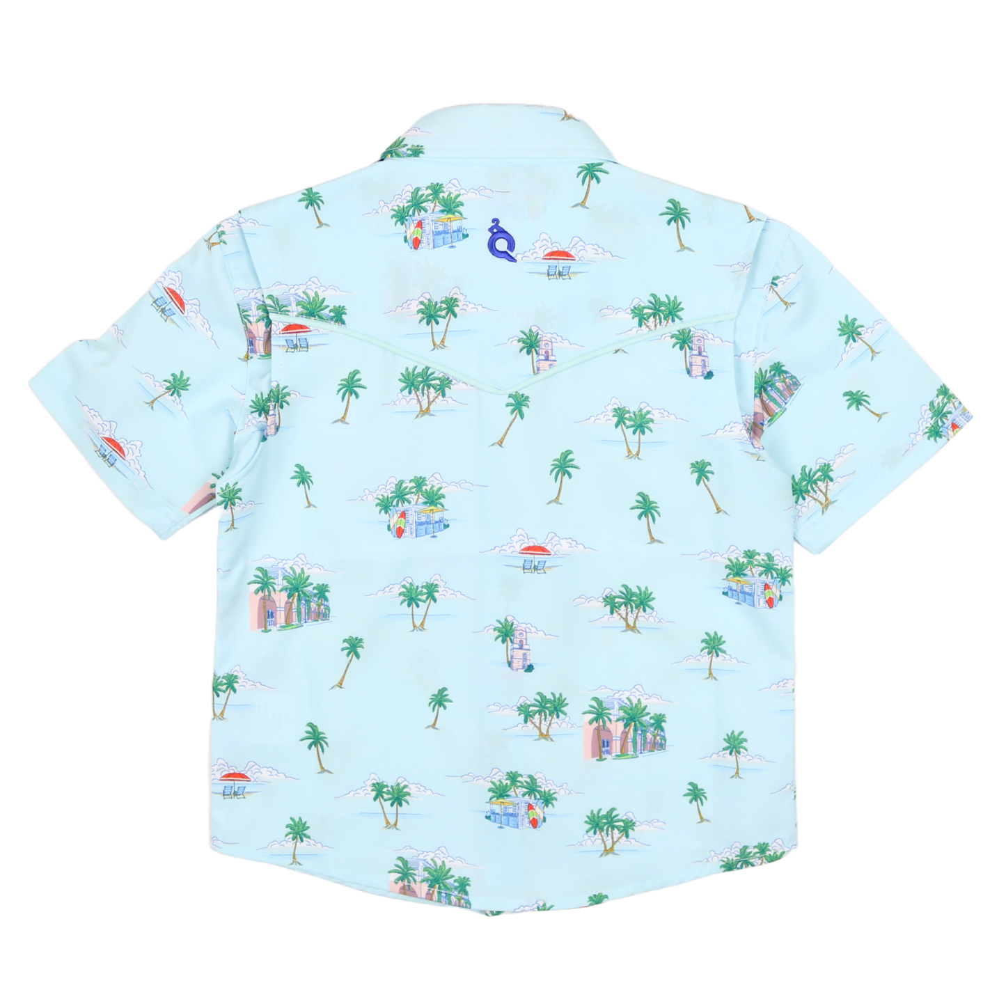 Coastal Getaway Pearl Snap Short Sleeve Shirt
