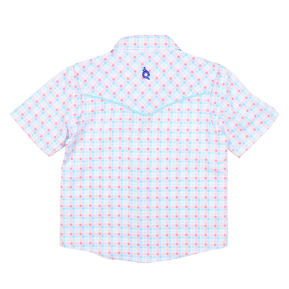 Liberty Plaid Pearl Snap Short Sleeve Shirt