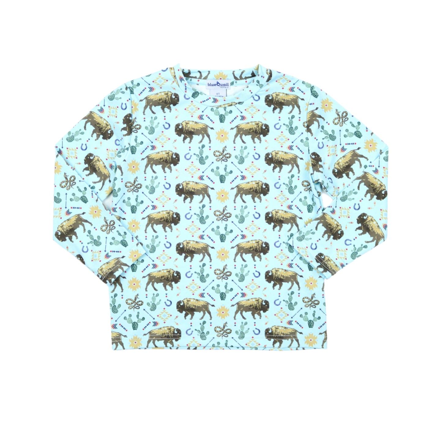 Western Buffalo Long Sleeve Performance Tee