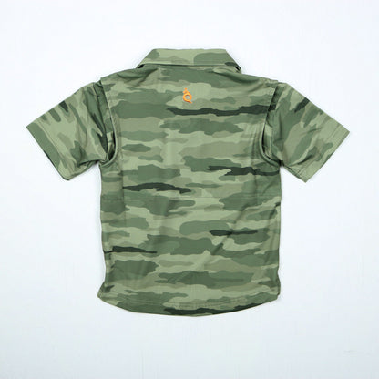 Classic Camo Green Polo Short Sleeve Shirt