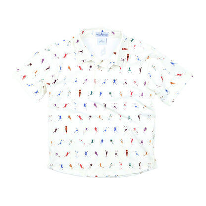 First Down Polo Short Sleeve Shirt