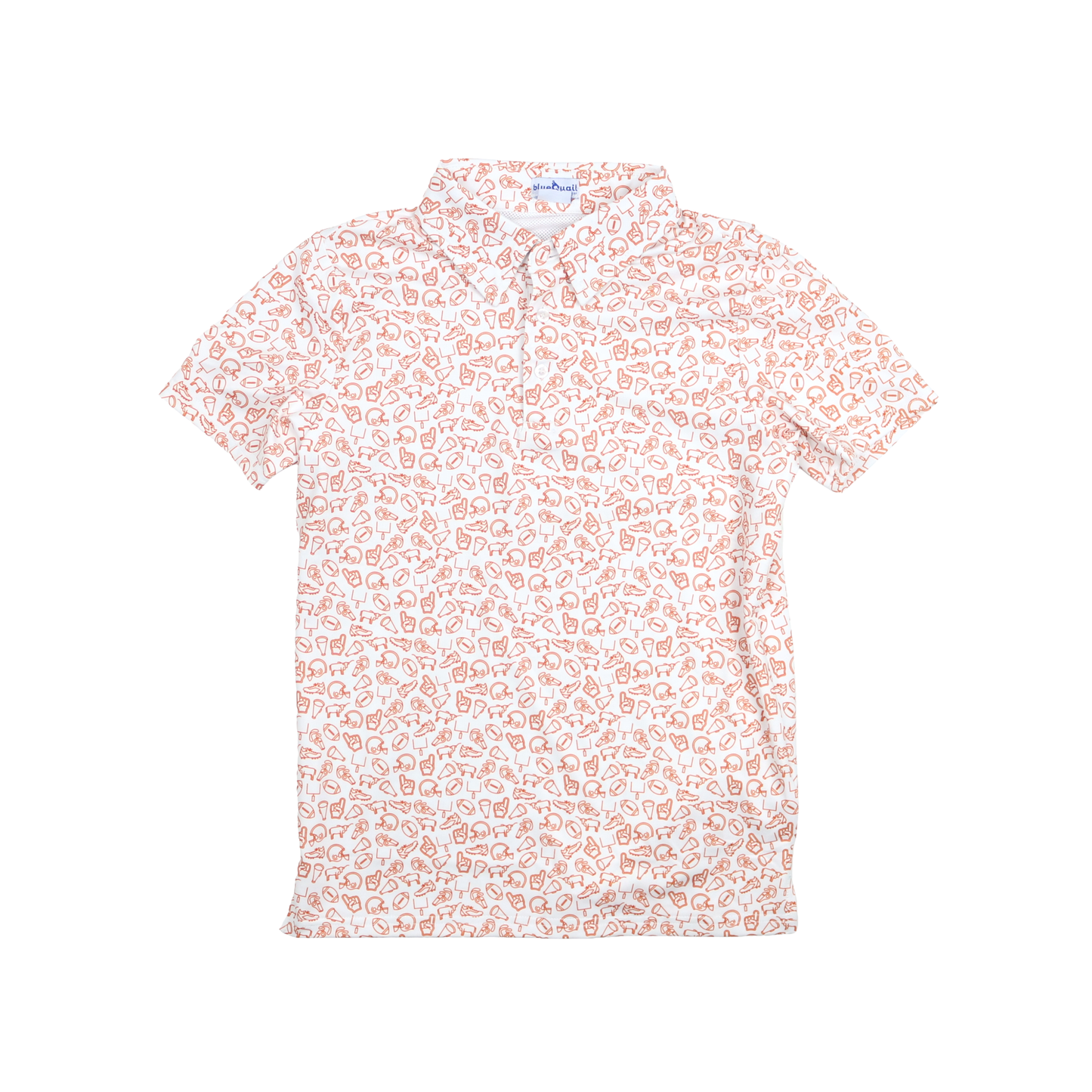 Kickoff Burnt Orange Polo Short Sleeve Shirt