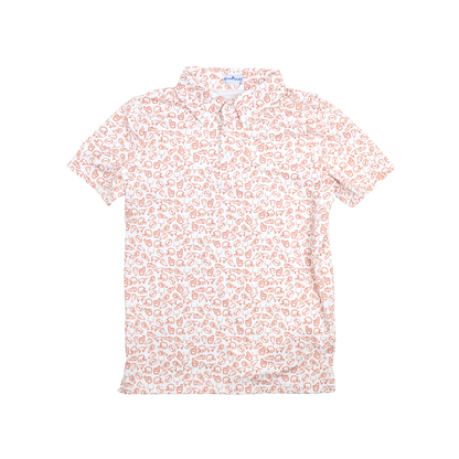 Kickoff Burnt Orange Polo Short Sleeve Shirt