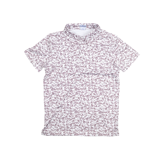 Kickoff Maroon Polo Short Sleeve Shirt