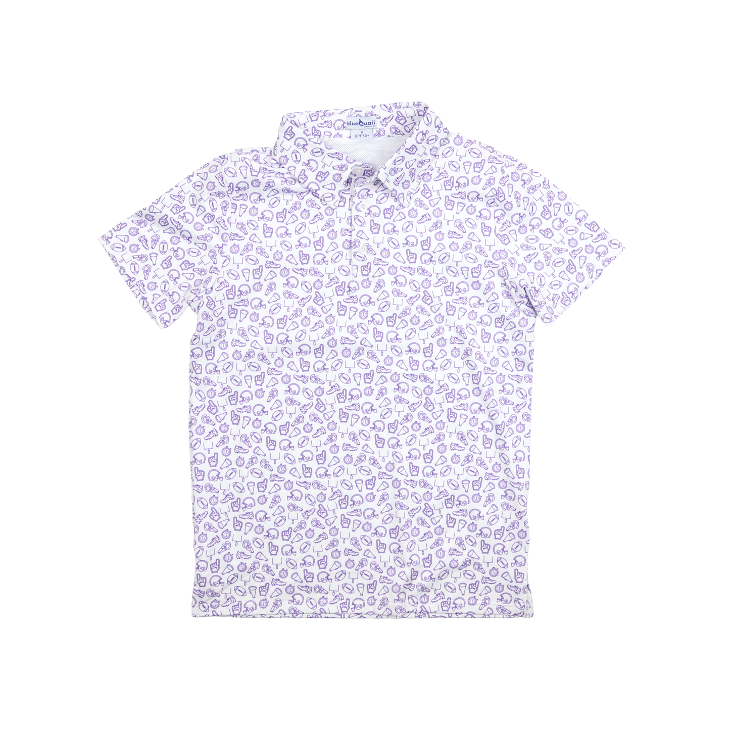 Kickoff Purple Polo Short Sleeve Shirt