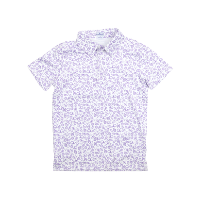 Kickoff Purple Polo Short Sleeve Shirt