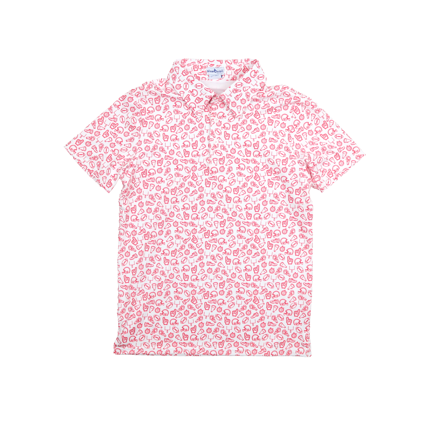 Kickoff Red Polo Short Sleeve Shirt