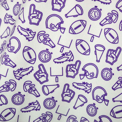 Kickoff Purple Polo Short Sleeve Romper