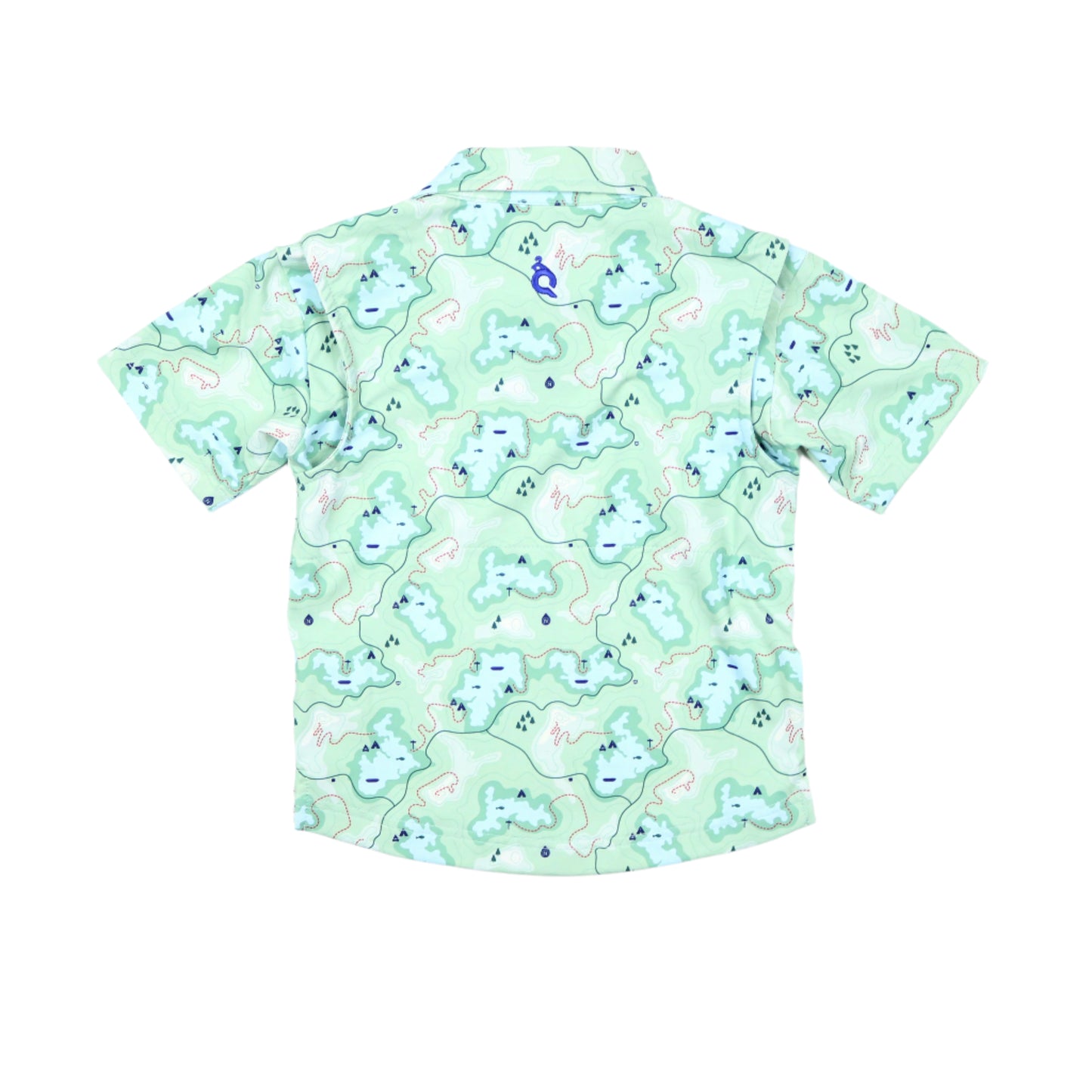 Trail Map Camo Polo Short Sleeve Shirt