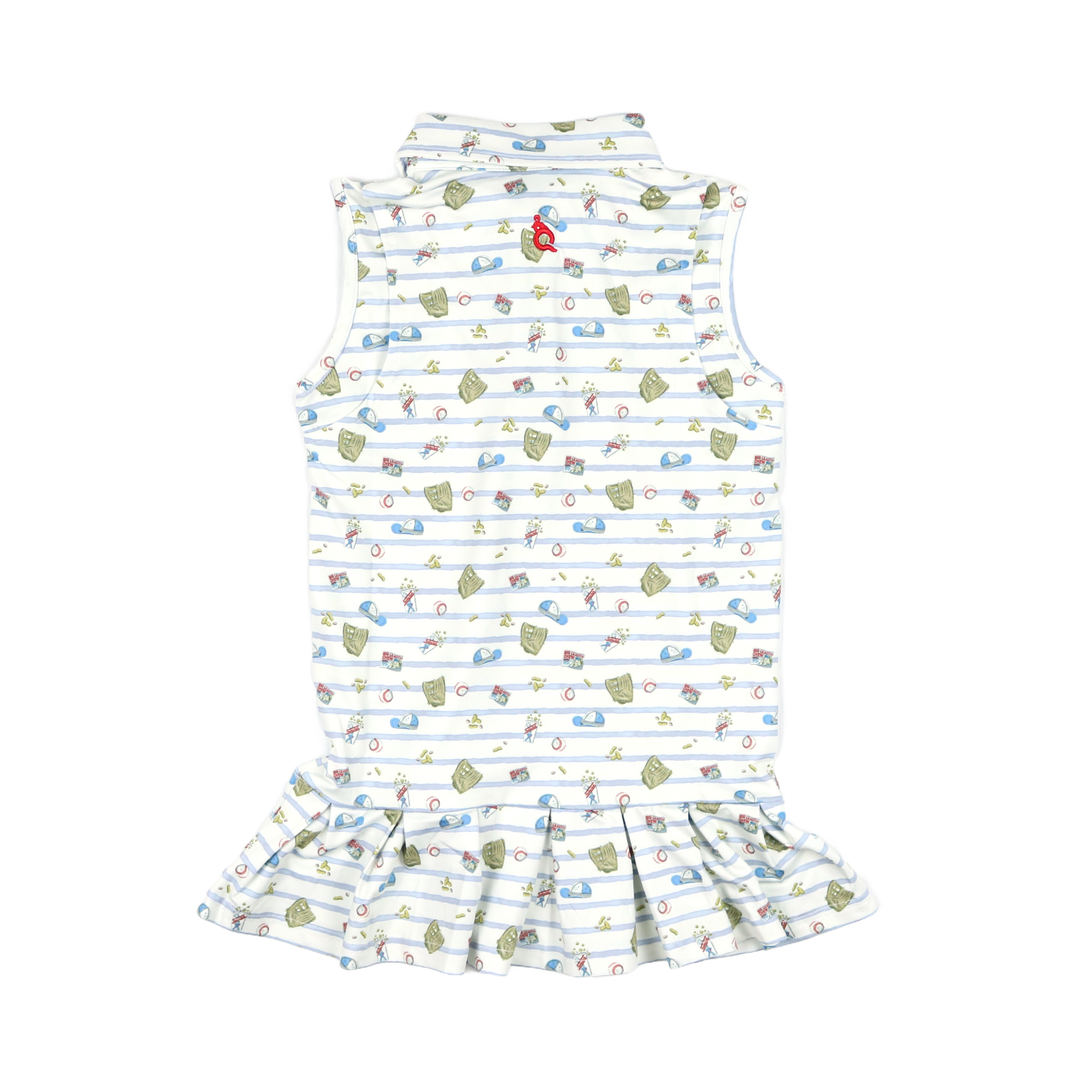stretch-cotton sleeveless polo dress Stretch-Cotton Sleeveless Polo Dress