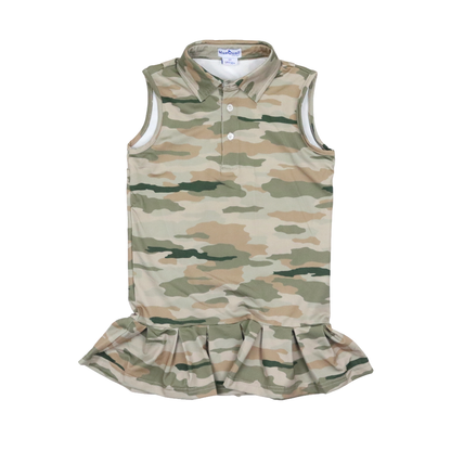 Classic Camo Polo Sleeveless Dress