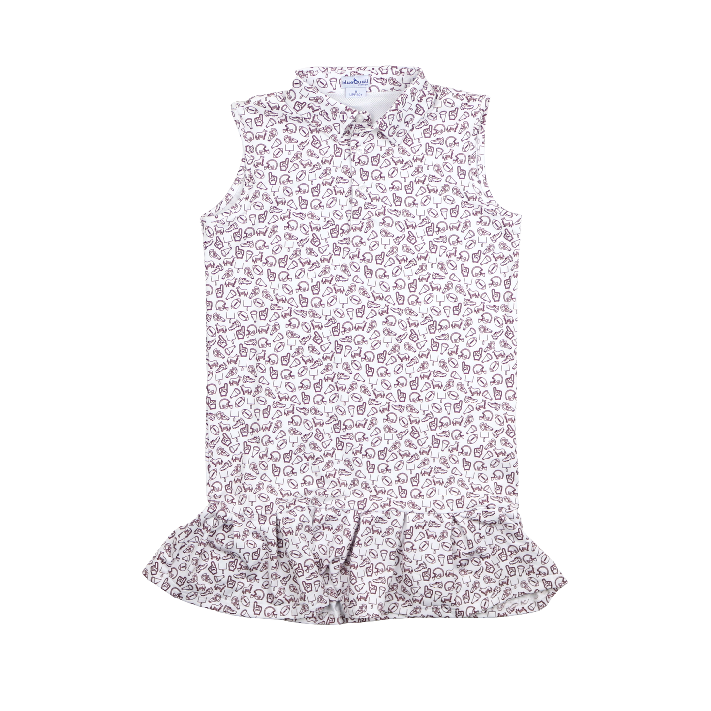 Kickoff Maroon Polo Sleeveless Dress