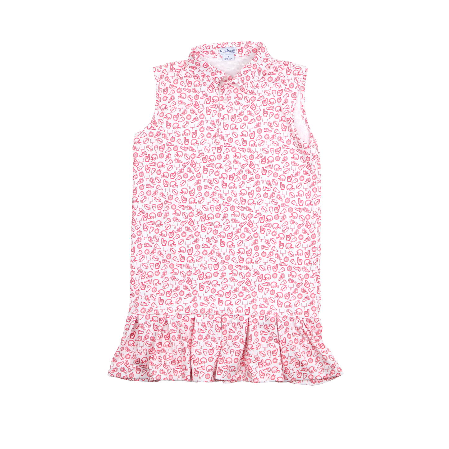 Kickoff Red Polo Sleeveless Dress