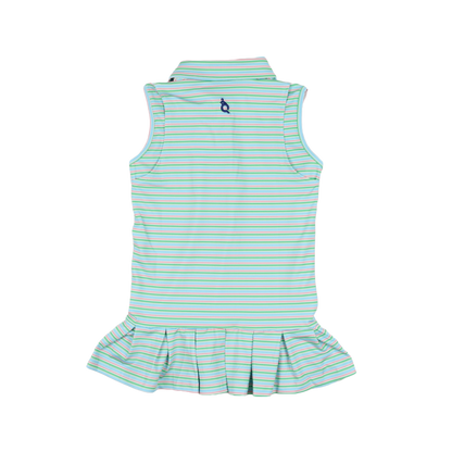 Sherbet Stripe Polo Sleeveless Dress