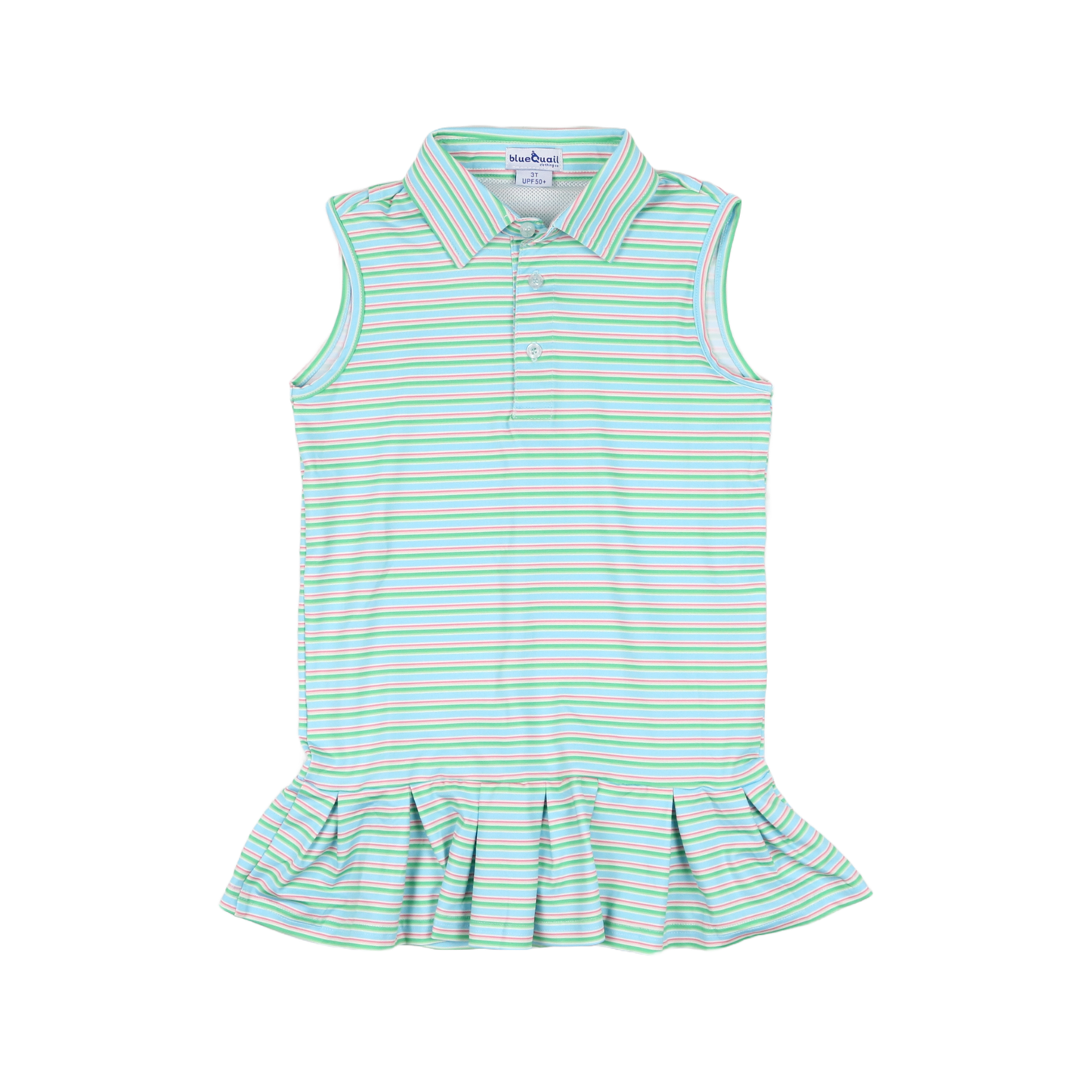 Sherbet Stripe Polo Sleeveless Dress