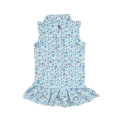 Stars & Stripes Polo Sleeveless Dress