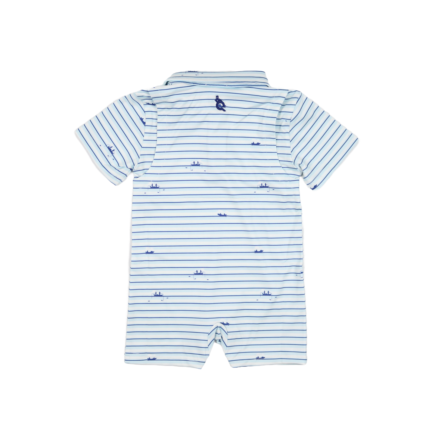 Gone Fishin' Polo Short Sleeve Romper