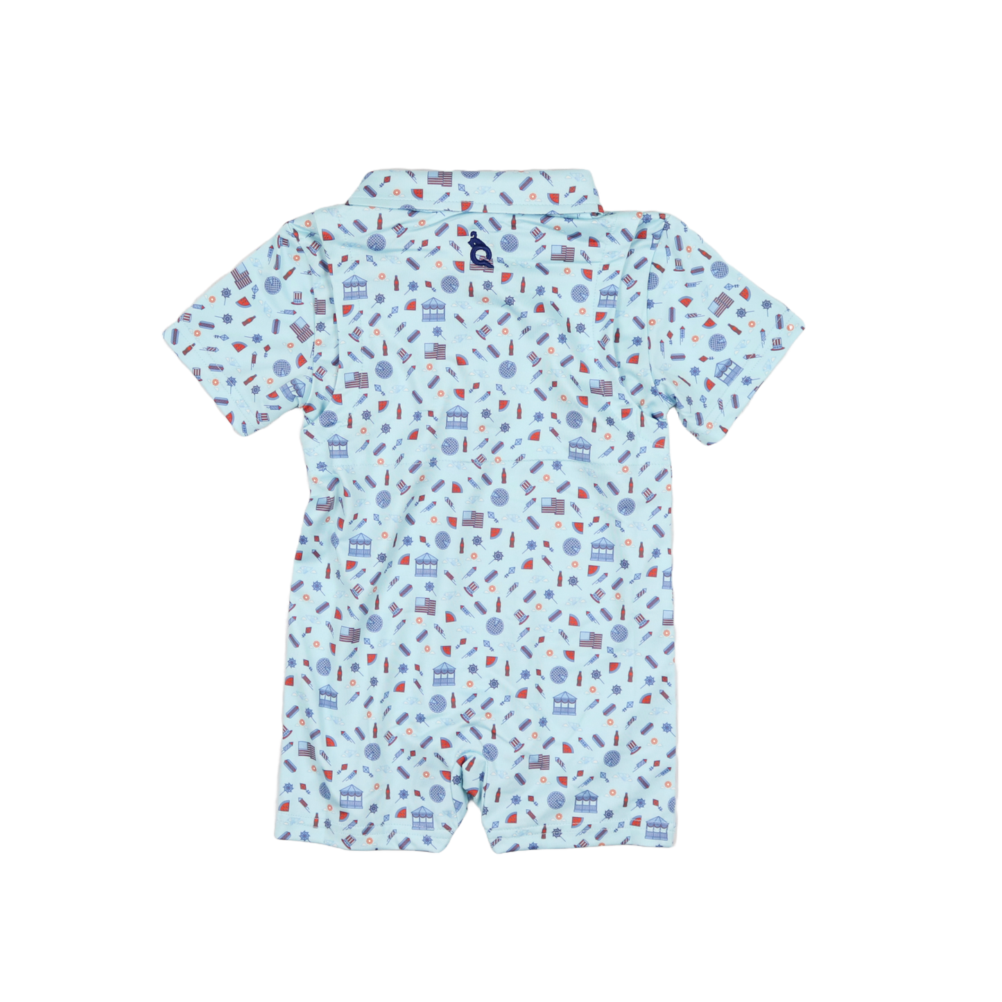 Stars & Stripes Polo Short Sleeve Romper