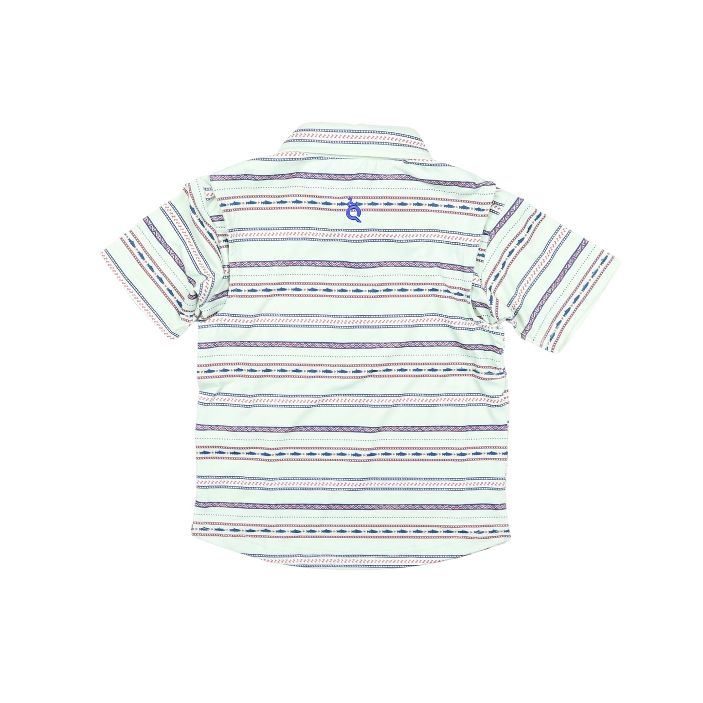 Aztec Stripe Polo Short Sleeve Shirt