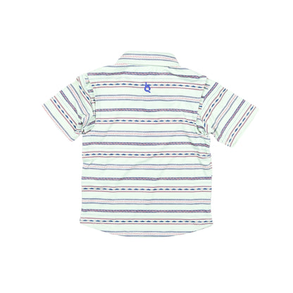 Aztec Stripe Polo Short Sleeve Shirt