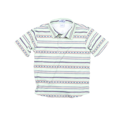 Aztec Stripe Polo Short Sleeve Shirt