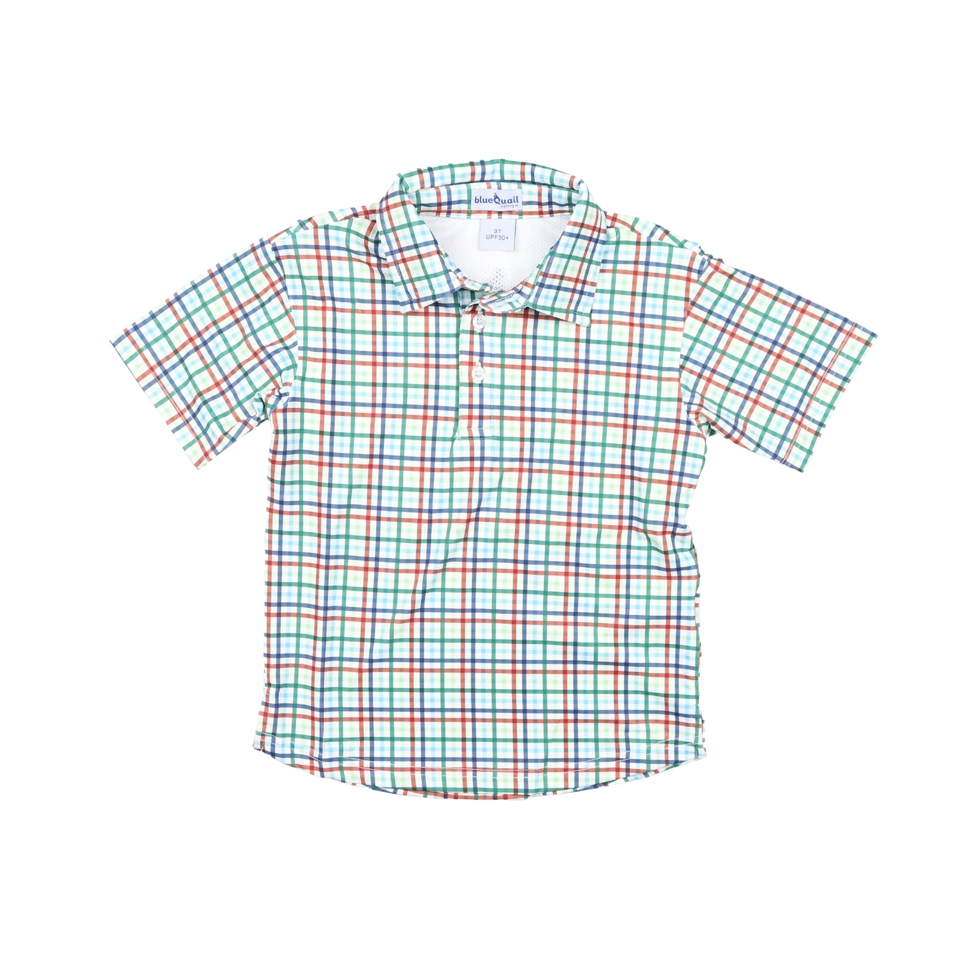 Blue quail 4T button buy up short sleeve polos