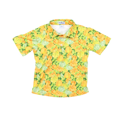 Pumpkin Camo Polo Short Sleeve Shirt