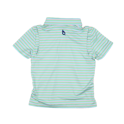 Sherbet Stripe Polo Short Sleeve Shirt