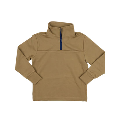 Khaki 1/4 Zip Performance Pullover