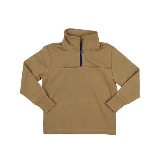 Khaki 1/4 Zip Performance Pullover