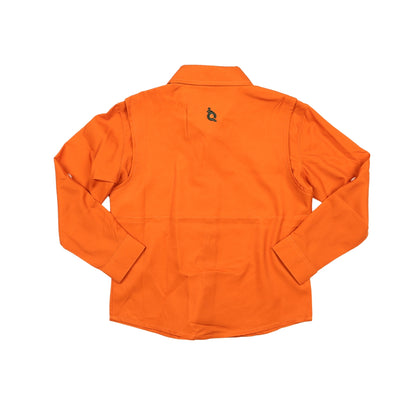 Blaze Orange & Green Long Sleeve Shirt