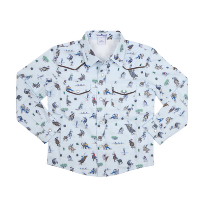 Rodeo Pearl Snap Long Sleeve Shirt