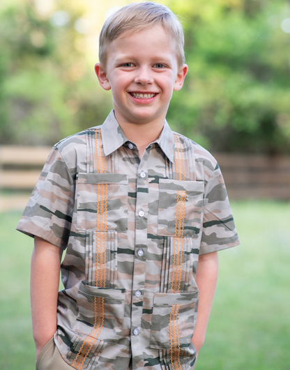 Guayabera - Classic Camo Short Sleeve Shirt