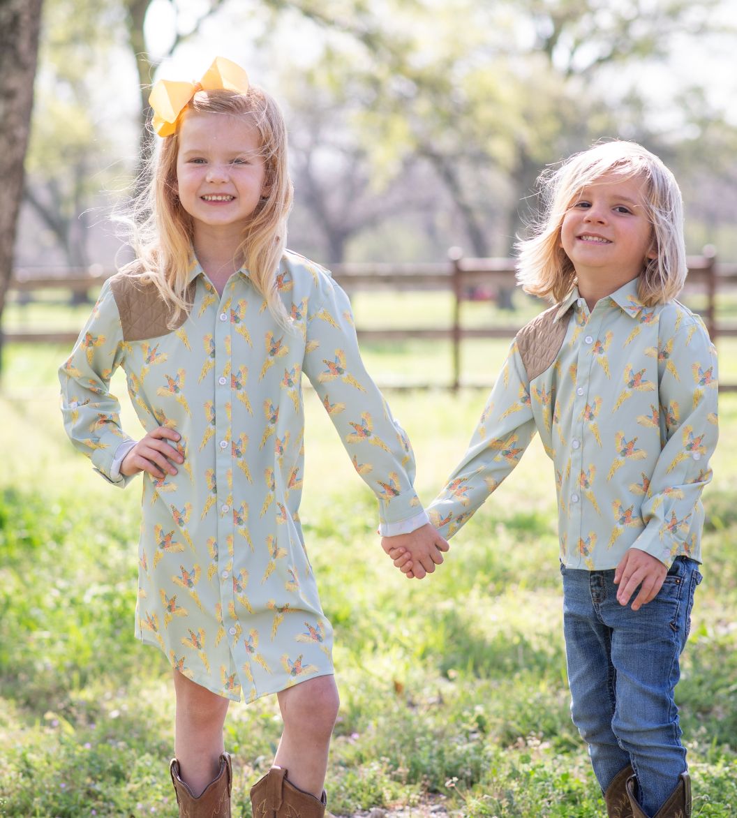 Pheasants Long Sleeve Shirt