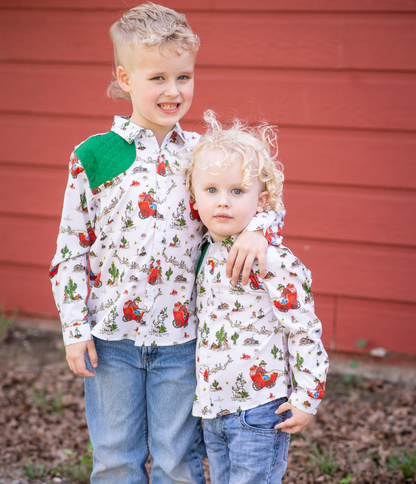 Cowboy Christmas Long Sleeve Shirt