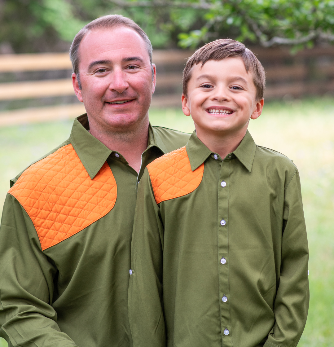 Post Oak & Blaze Orange Long Sleeve Shirt