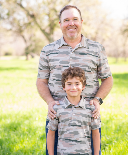 Men's - Classic Camo Polo Short Sleeve Shirt