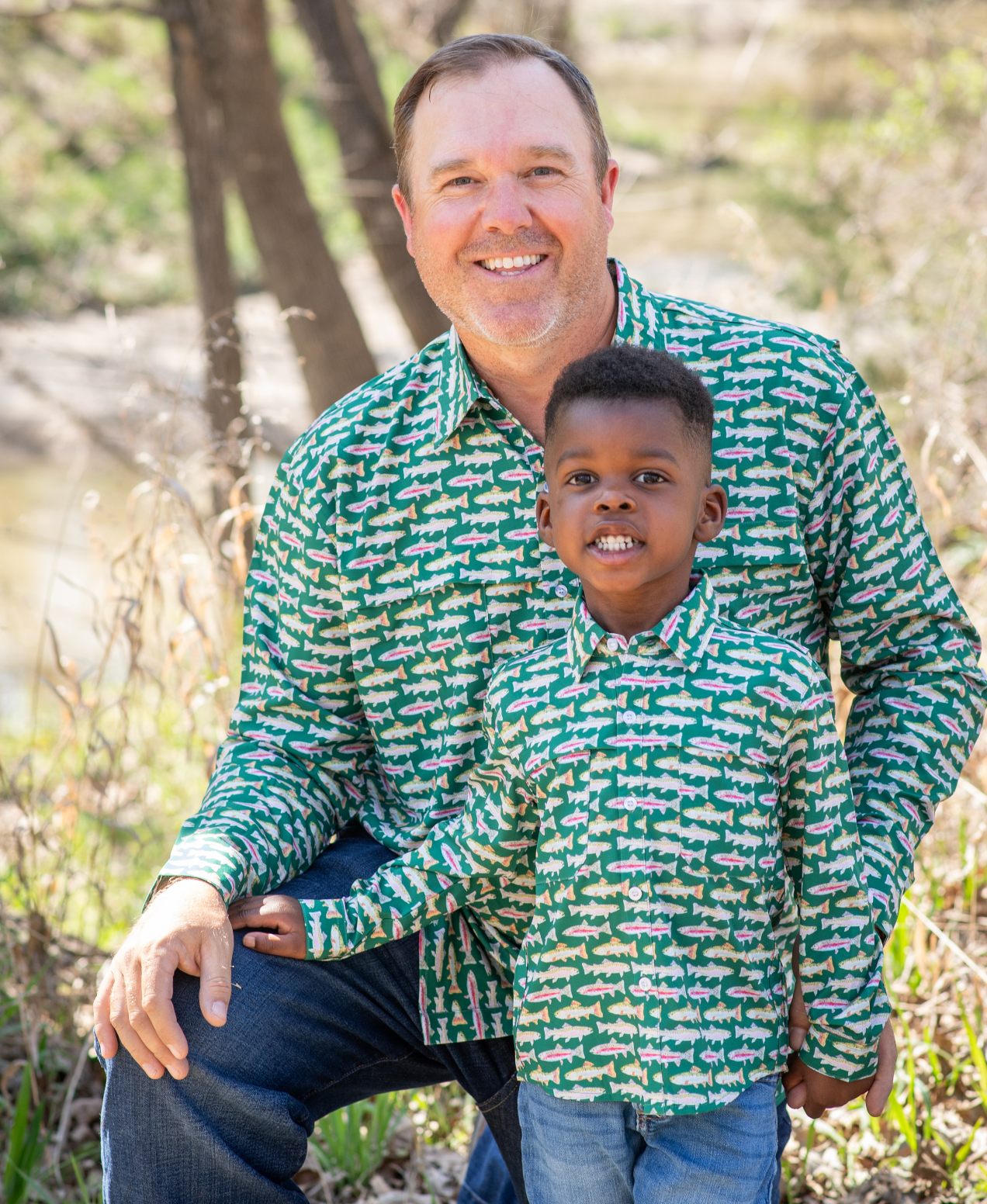 Men's - Evergreen Trout Long Sleeve Shirt