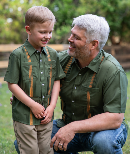 Men’s - Guayabera - Post Oak & Blaze Short Sleeve Shirt