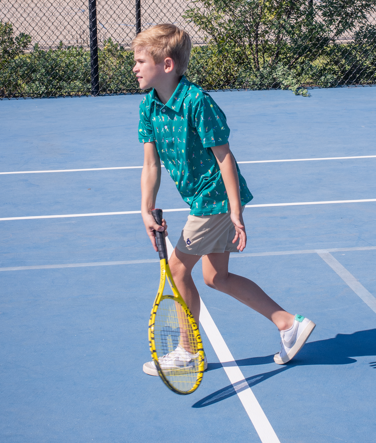 Tennis Court Polo Short Sleeve Shirt