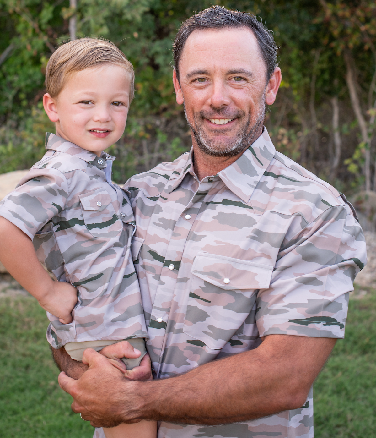 Men's - Classic Camo Pearl Snap Short Sleeve Shirt