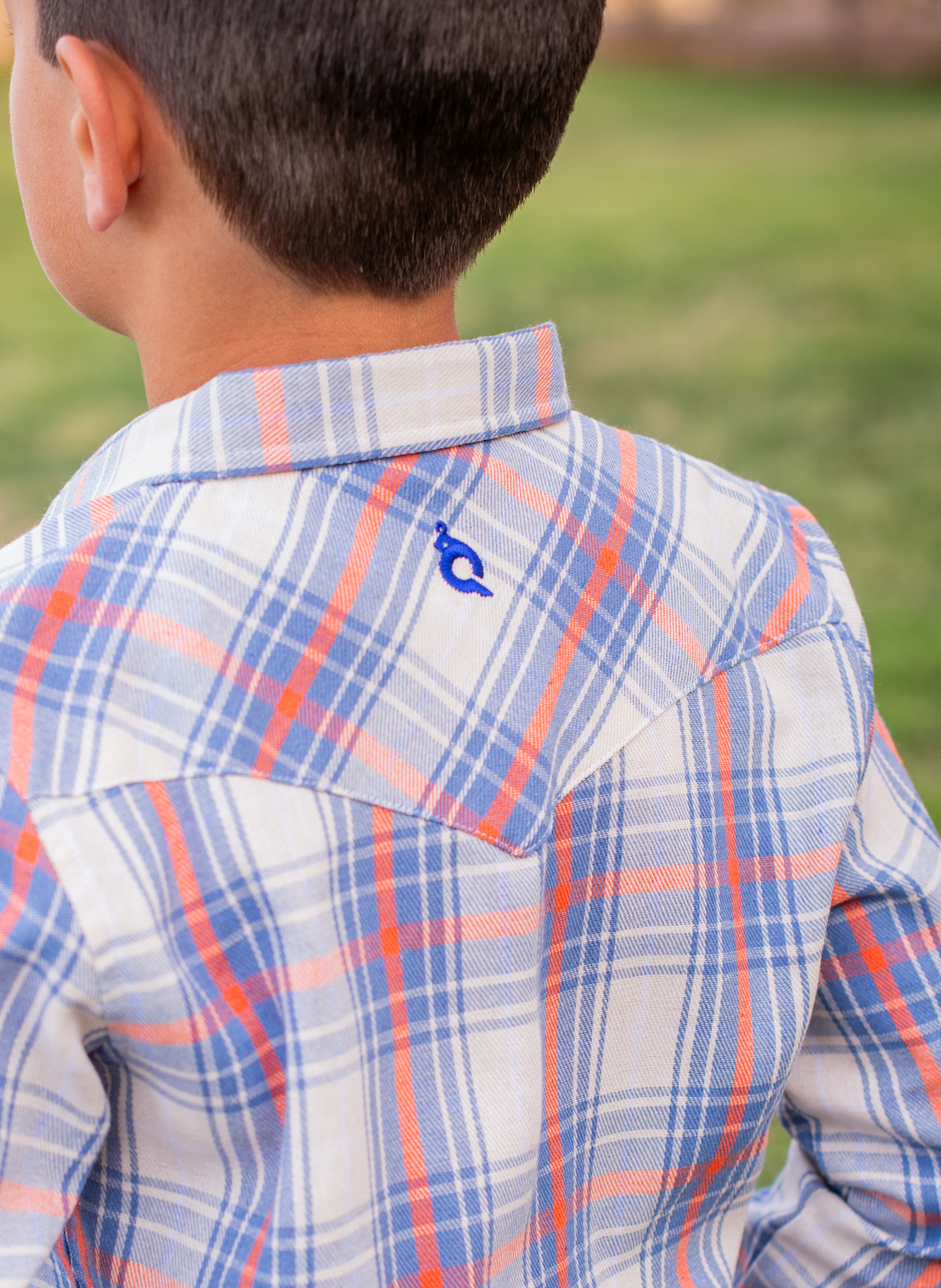 All American Plaid Pearl Snap Long Sleeve Flannel Shirt