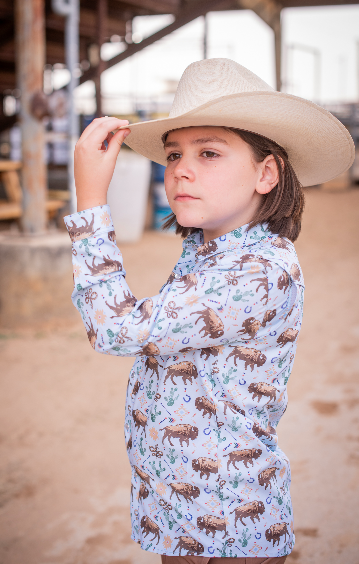 Western Buffalo Pearl Snap Long Sleeve Shirt